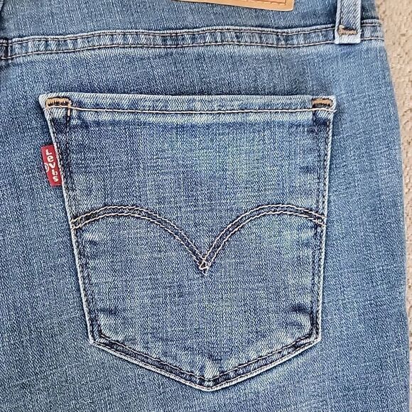 Levi's 711 Skinny Distressed Cuffed Frayed Hem Jeans - Size 27 - Picture 6 of 14